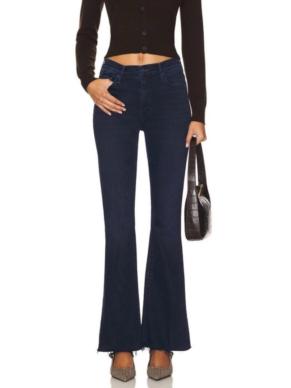 MOTHER Deep Indigo Flare Jeans